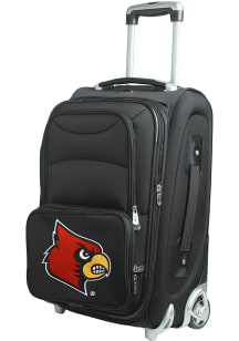 Louisville Cardinals Black 20 Softsided Rolling Luggage