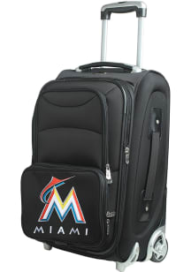 Miami Marlins Black 20 Softsided Rolling Luggage