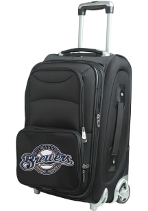 Milwaukee Brewers Black 20 Softsided Rolling Luggage