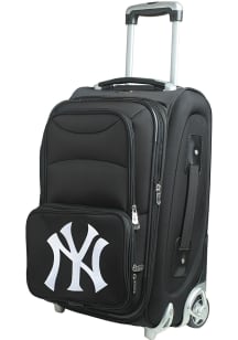 New York Yankees Black 20 Softsided Rolling Luggage