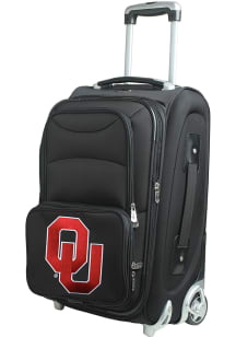 Oklahoma Sooners Black 20 Softsided Rolling Luggage