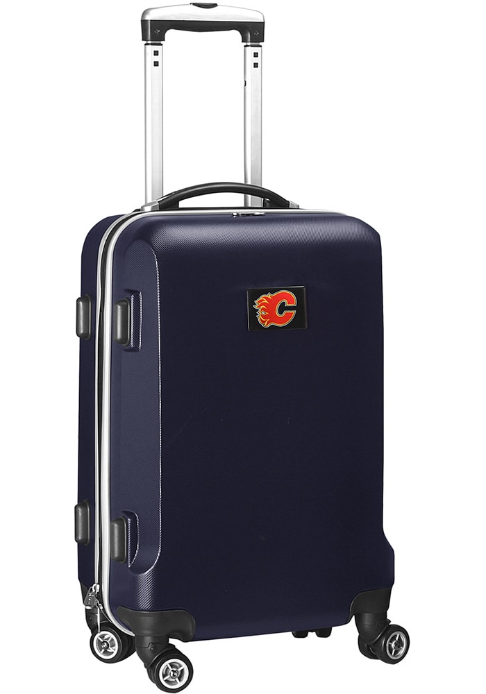 Calgary Flames Navy Blue 20 Hard Shell Carry On Luggage