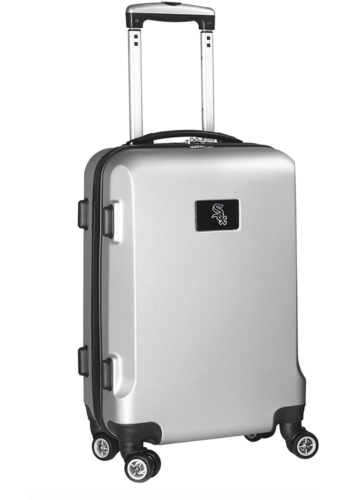 Chicago White Sox Silver 20 Hard Shell Carry On Luggage