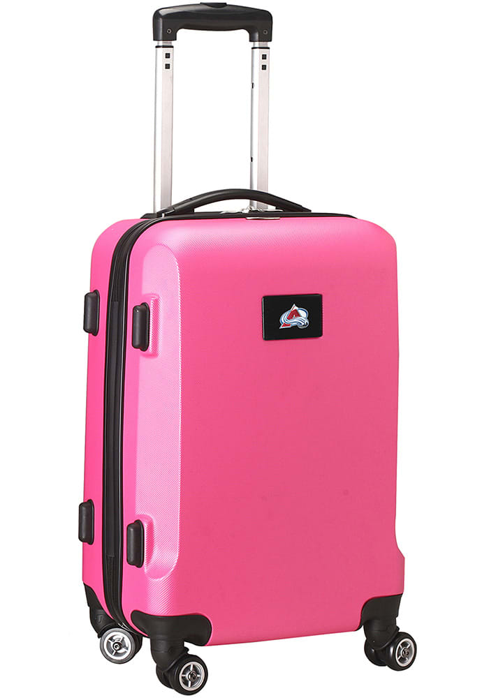 Colorado Avalanche Pink 20 Hard Shell Carry On Luggage