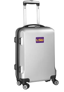 LSU Tigers Silver 20 Hard Shell Carry On Luggage