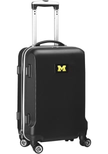20 Hard Shell Carry On Michigan Wolverines Luggage - Black