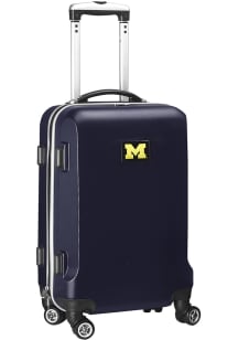Michigan Wolverines Navy Blue 20 Hard Shell Carry On Luggage