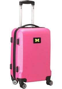 20 Hard Shell Carry On Michigan Wolverines Luggage - Pink