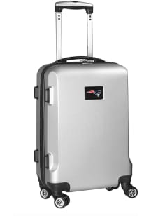 New England Patriots Silver 20 Hard Shell Carry On Luggage
