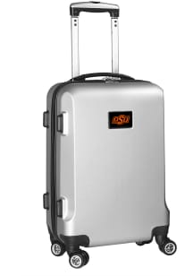Oklahoma State Cowboys Silver 20 Hard Shell Carry On Luggage