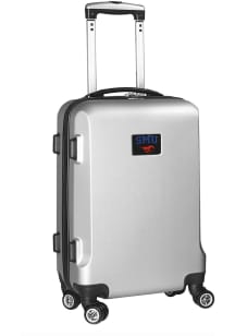 SMU Mustangs Silver 20 Hard Shell Carry On Luggage
