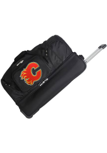 Calgary Flames Black 27 Rolling Duffel Luggage