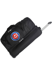 Chicago Cubs Black 27 Rolling Duffel Luggage