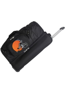 Cleveland Browns Black 27 Rolling Duffel Luggage