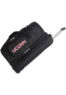 UConn Huskies Black 27 Rolling Duffel Luggage