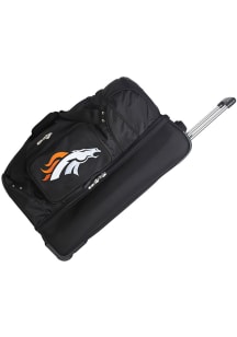 Denver Broncos Black 27 Rolling Duffel Luggage
