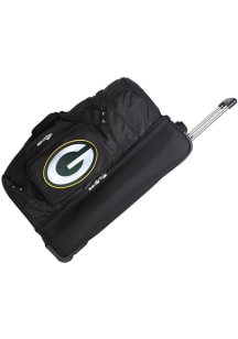 Green Bay Packers Black 27 Rolling Duffel Luggage
