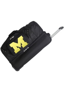Michigan Wolverines Black 27 Rolling Duffel Luggage