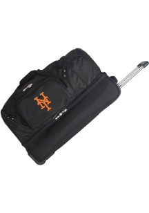 New York Mets Black 27 Rolling Duffel Luggage