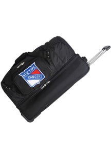 New York Rangers Black 27 Rolling Duffel Luggage
