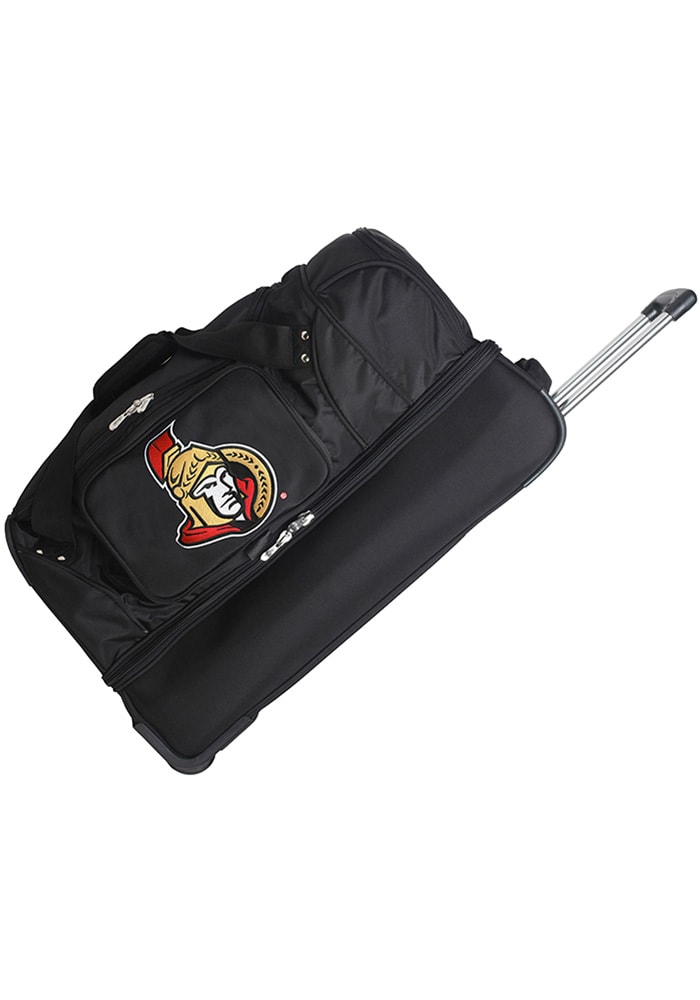 Ottawa Senators Black 27 Rolling Duffel Luggage