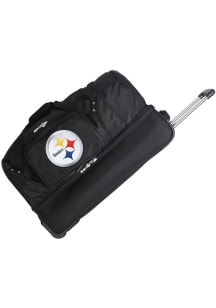 Pittsburgh Steelers Black 27 Rolling Duffel Luggage