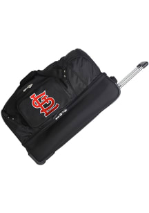 St Louis Cardinals Black 27 Rolling Duffel Luggage