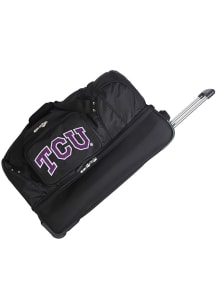 TCU Horned Frogs Black 27 Rolling Duffel Luggage