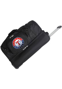 Texas Rangers Black 27 Rolling Duffel Luggage