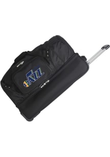 Utah Jazz Black 27 Rolling Duffel Luggage