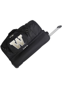 Washington Huskies Black 27 Rolling Duffel Luggage