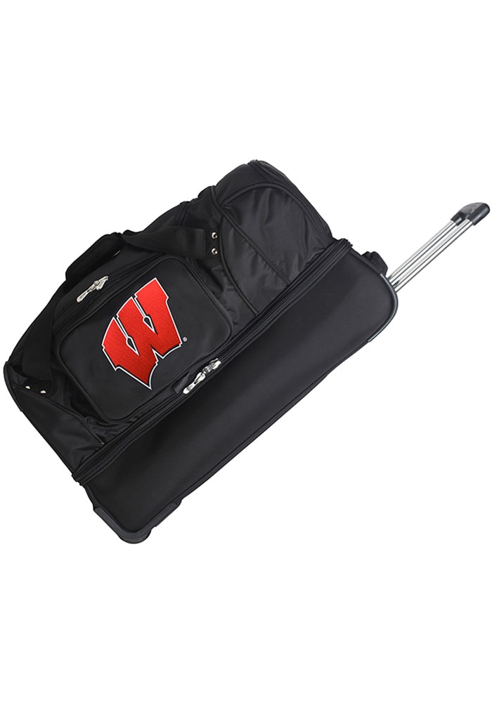 Wisconsin Badgers Black 27 Rolling Duffel Luggage