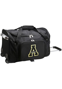 Appalachian State Mountaineers Black 22 Rolling Duffel Luggage