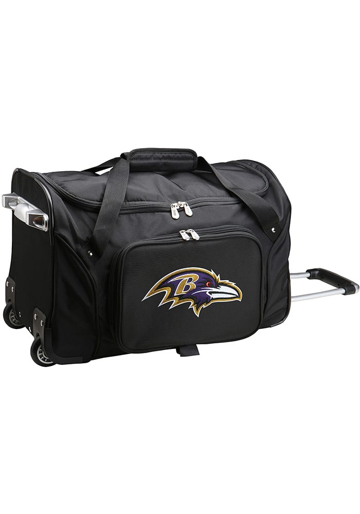 Baltimore Ravens Black 22 Rolling Duffel Luggage