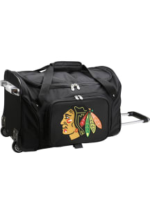 Chicago Blackhawks Black 22 Rolling Duffel Luggage