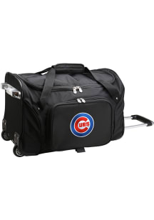 Chicago Cubs Black 22 Rolling Duffel Luggage
