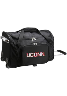 UConn Huskies Black 22 Rolling Duffel Luggage