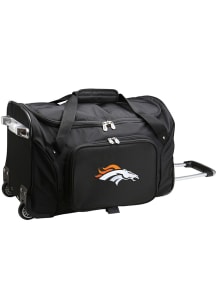 Denver Broncos Black 22 Rolling Duffel Luggage