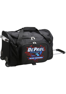 DePaul Blue Demons Black 22 Rolling Duffel Luggage