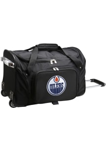 Edmonton Oilers Black 22 Rolling Duffel Luggage