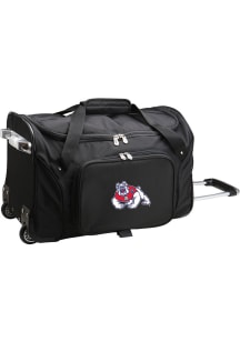 Fresno State Bulldogs Black 22 Rolling Duffel Luggage