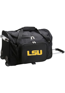 LSU Tigers Black 22 Rolling Duffel Luggage