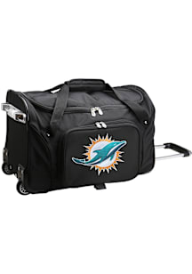 Miami Dolphins Black 22 Rolling Duffel Luggage