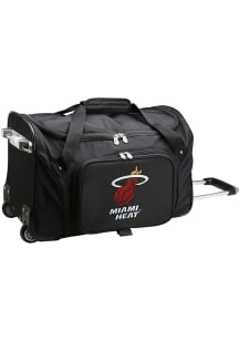 Miami Heat Black 22 Rolling Duffel Luggage
