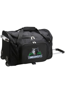 Minnesota Timberwolves Black 22 Rolling Duffel Luggage