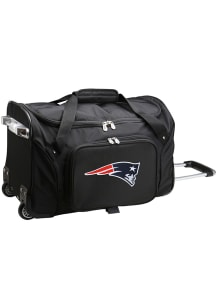 New England Patriots Black 22 Rolling Duffel Luggage