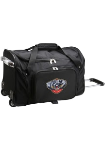 New Orleans Pelicans Black 22 Rolling Duffel Luggage