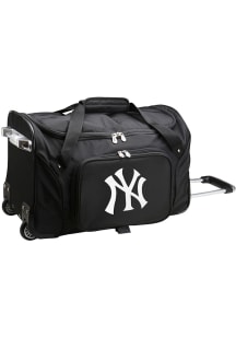 New York Yankees Black 22 Rolling Duffel Luggage