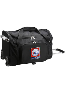 Philadelphia 76ers Black 22 Rolling Duffel Luggage