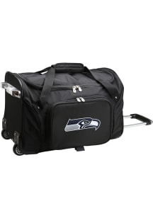 Seattle Seahawks Black 22 Rolling Duffel Luggage